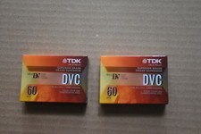 New TDK DVC 60 Superior Grade Mini DV Camcorder Tapes Lot of 2