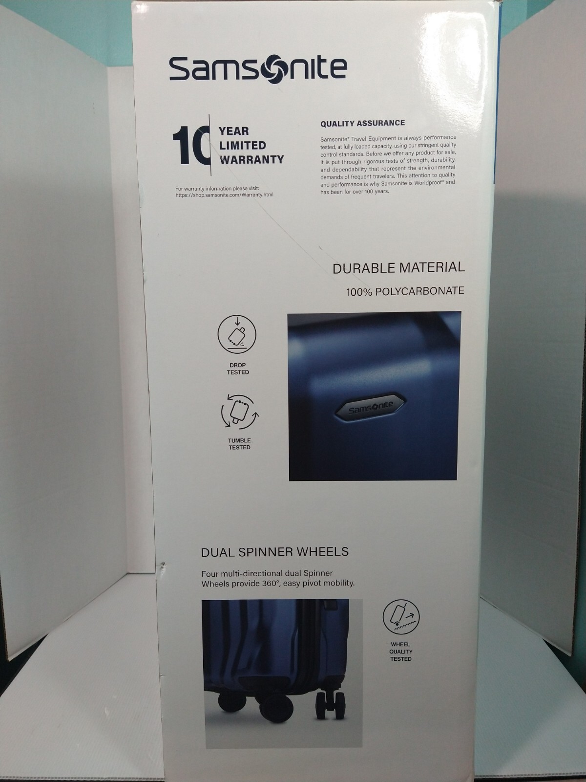 Samsonite Volante Hardside Spinner Luggage 2 Piece Set Lagoon Blue