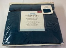 Truly Soft 6 PIECE BED SHEET SET Full blue