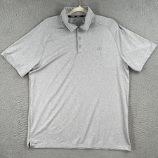 Hurley Polo Shirt MENS LARGE Gray Polyester/Elastane Golf Casual Stretch