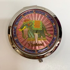 New Thailand Elephant & Modern Design Double Sided Mirror Women's Purse Compact