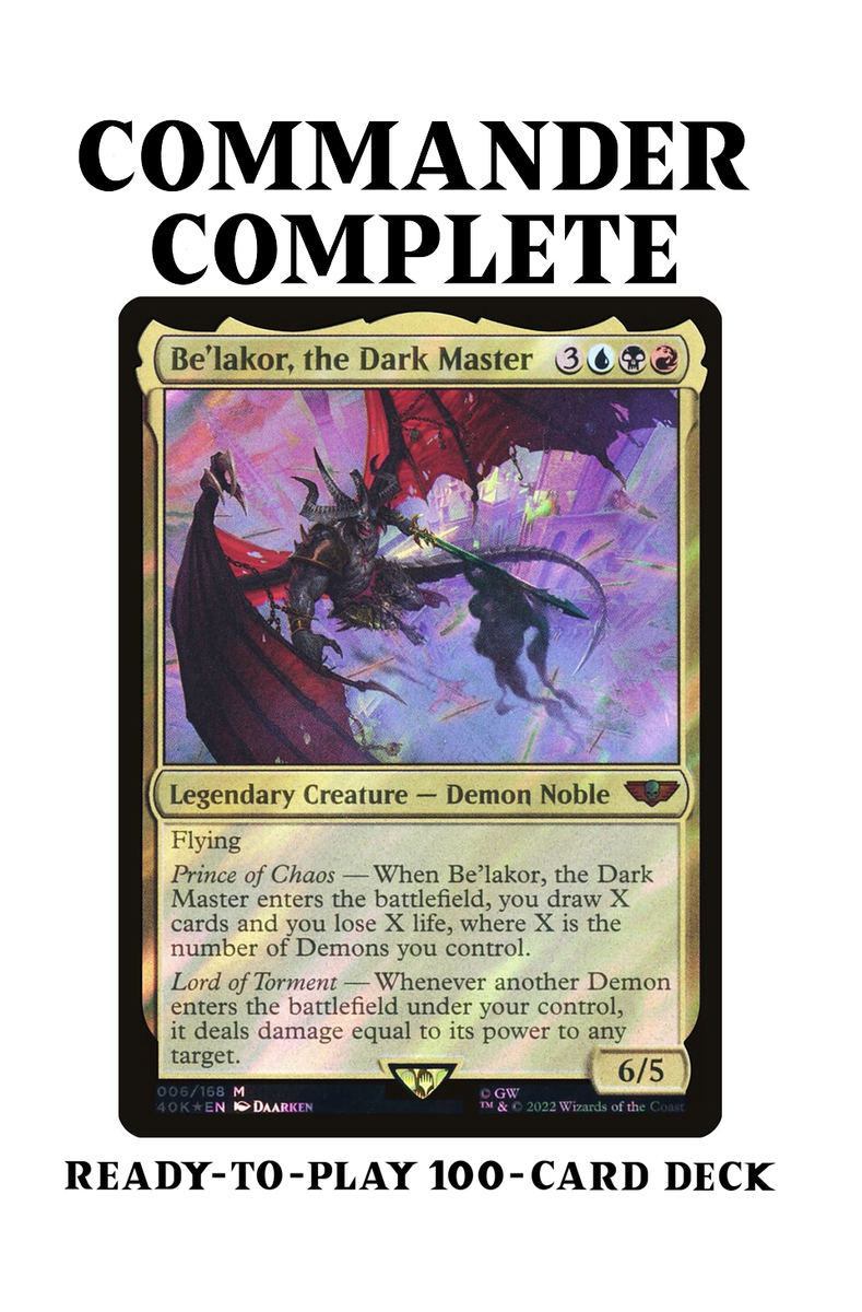 Be'lakor, the Dark Master DEMONS Warhammer 40k Magic MTG Custom