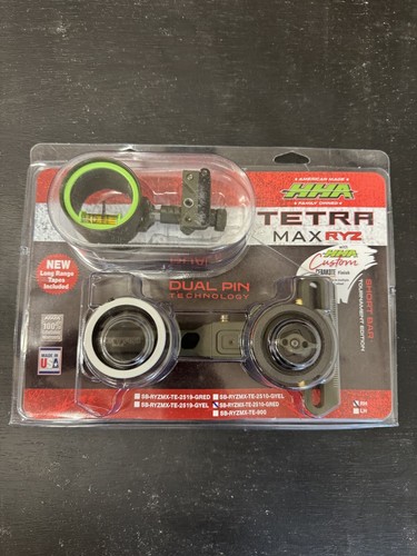 Mirino HHA Tetra Max Per Arco Compound – Attacco Picatinny 1 Perno – Mano Destra – Verde