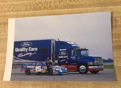 Lake Speed Nascar Racing Ford Transporter Photo Postcard - Picture 3 of 3