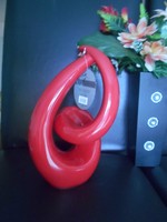 Contemporary Red Abstract Etwined Twisted Sculpture Ornaments Xmas Gift Contemporary Red Abstract Etwined Twisted Sculpture Ornaments Xmas Gift