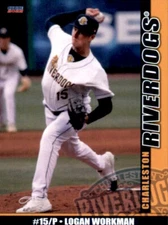 2022 Charleston RiverDogs Choice #31 Logan Workman Soddy Daisy Tennessee TN Card
