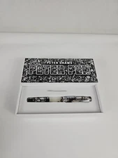 Narwhal Peter Draws Exclusive Edition Fountain Pen (F Fine Nib) Clear Grey USED