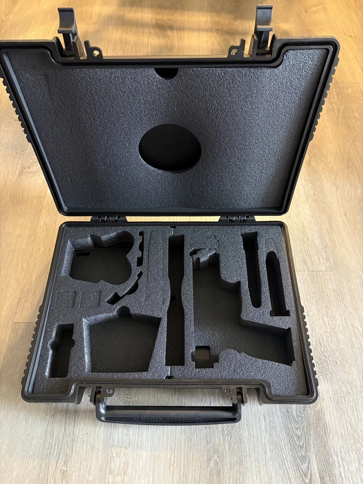 Plastic Gun Case Springfield Armory XDM 45 Pistol Black w Foam Insert - Image 2 of 3