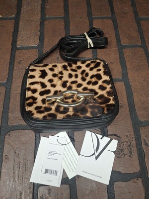 Diane Von Furstenberg Sutra Cafe Mini Leo Crossbody Purse 348$ Retail