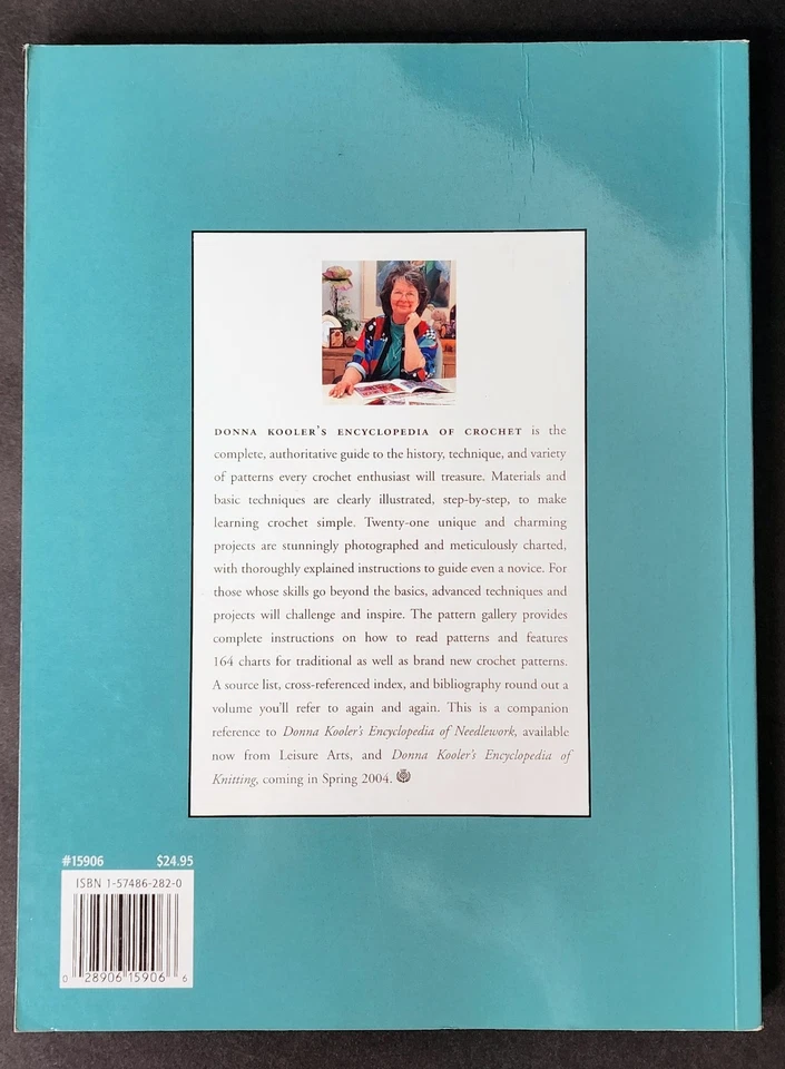 Donna Kooler’s Encyclopedia of Crochet 164 Stitch Patterns 21 Projects Deluxe Ed - Image 2 of 2