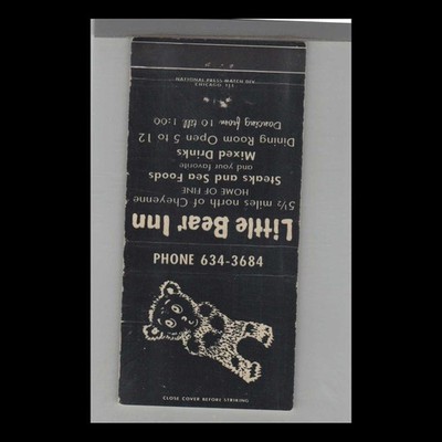 Matchbook Cover Little Bear Inn Cheyenne, WY