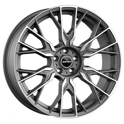 ALUFELGE GMP FENDER FUR AUDI TTS ROADSTER 8X19 5X112 MATT ANTHRACITE DIAMOND ILW