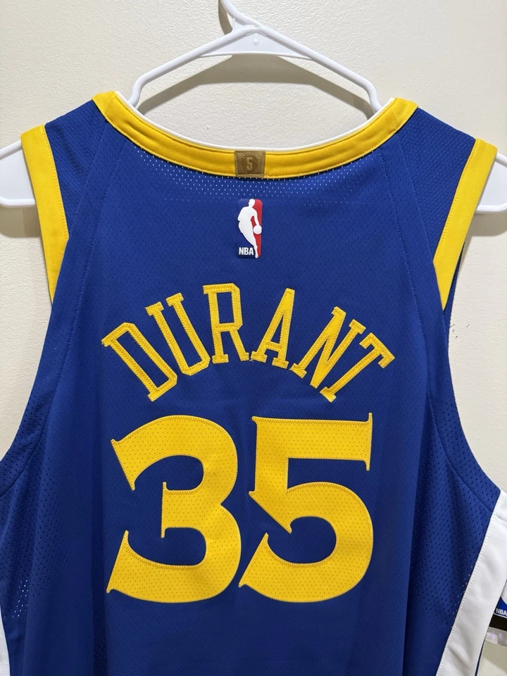 Mens Nike Golden State Warriors Authentic Jersey Kevin Durant #35 Icon Edition L - Image 4 of 4