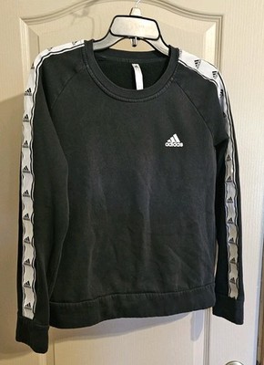 ADIDAS Medium Black & White Pullover Adorable Teen Girls Sweater