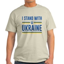 CafePress I Stand With Ukraine Light T Shirt 100 Cotton T-Shirt 906465049