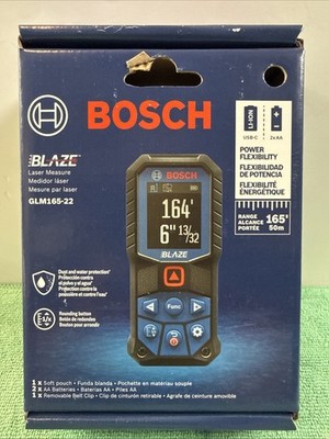 NEW Bosch GLM165-22 Blaze 165ft Laser Distance Tape Measuring Tool - SEALED