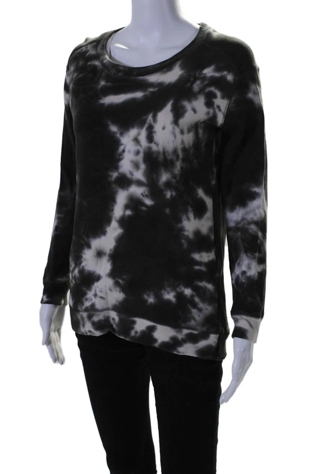 Sudadera Chaser Mujer Algodón Polar Estampado Tie Dye Manga Larga Negra Talla XS Foto 2 de 4