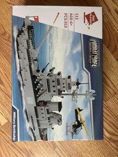 910 PCS Toy Player Military Battleship Buildi...