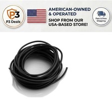 3mm Genuine Black Leather Braiding Cord - 5 Yards for Luxurious Jewelry Making