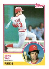1983 Topps #554 Mike Vail