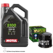 VL 800 Intruder Volusia Oil & Filter Kit Motul 5100 10w40 4L Suzuki VL800 2001