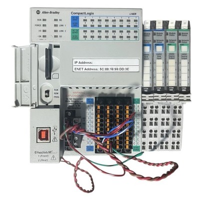 Allen Bradley 1769-L16ER-BB1B /B PROCESSOR CONTROLLER 384KB I/O Modules Included