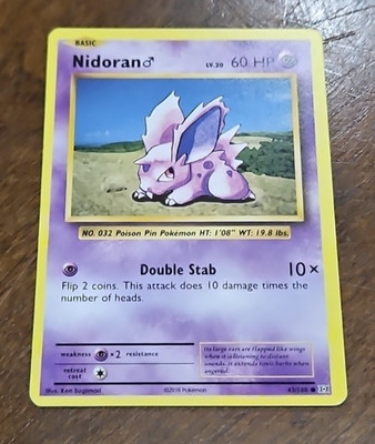 The Pokémon Company Nidoran 43/108 Evolutions Regular Common 60HP Double Stab