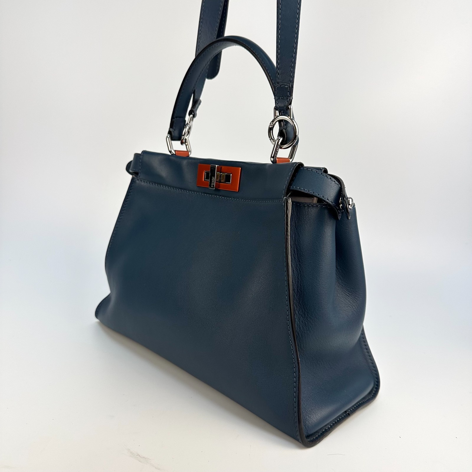 Peekaboo Handbag in Blue Leather RRP £4200.0 image 7