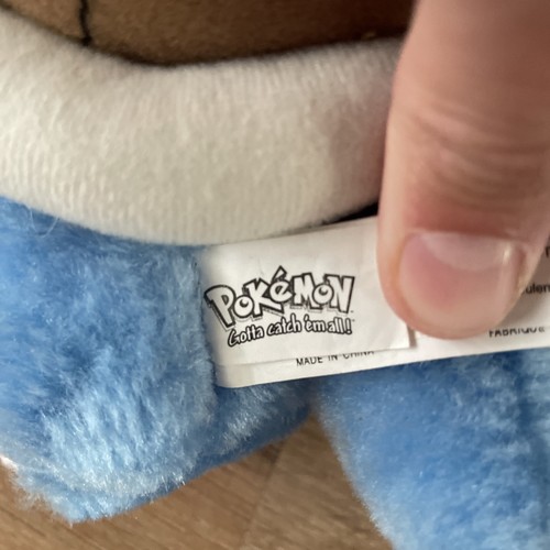 VTG 1999 Pokémon BLASTOISE Plush Toy Doll Play By Play Nintendo Rare 10” - Picture 7 of 7