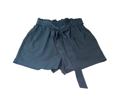 Grace Karin Shorts Women's Large Paper Bag Tie High Waist With Pockets Casual