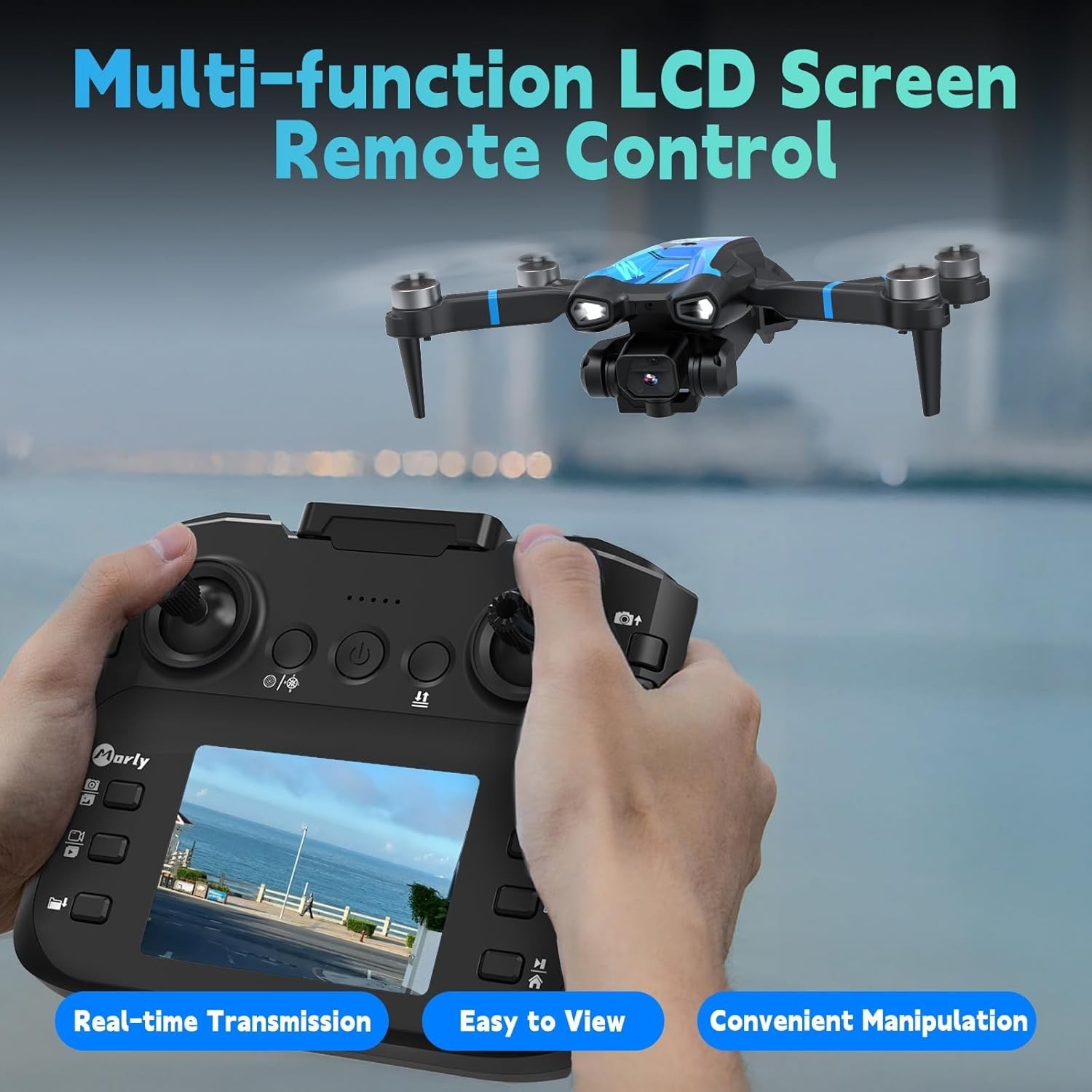 Experience Aerial Photography with M18LCD Drone: Lightweight, Portable & Dynamic