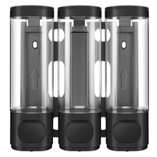 3-in-1 Room Wall Mounted Bathroom,Shower Pump Dispenser and Organizer,Dispens...