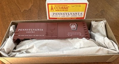 Accurail HO Kit #3503.9 40  AAR Steel Box Car Pennsylvania #603782 NOS NY
