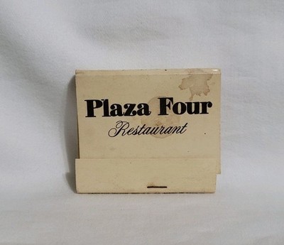Vintage Plaza Four Restaurant Matchbook Century City California Advertising Full
