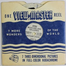 Vintage 1949 Sawyer's View Master 2723 Museums and Galleries Vatican State