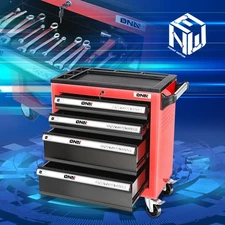 Rolling Tool Cart 4-Drawer with Lock Mechanic Toolbox Storage Tool Chest Cabinet