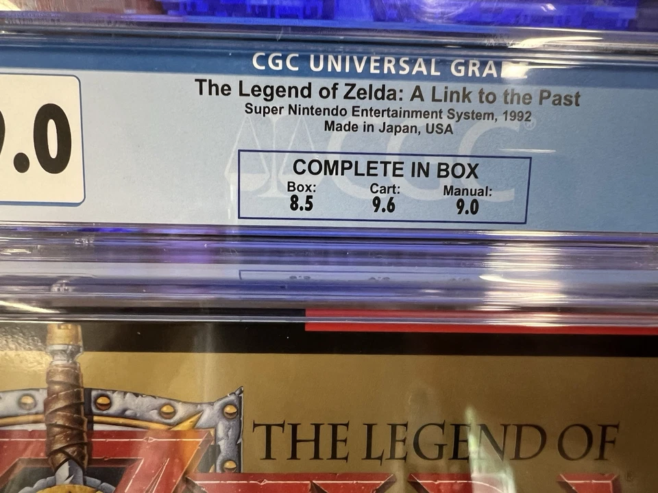 1992 SNES The Legend Of Zelda: A Link To The Past Graded CGC 9.0 CIB - Cart 9.6 - Image 3 of 4