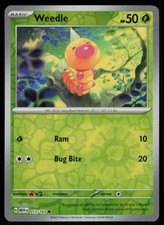 Weedle 013/165 Common 151 Pokemon Reverse Holo Near Mint