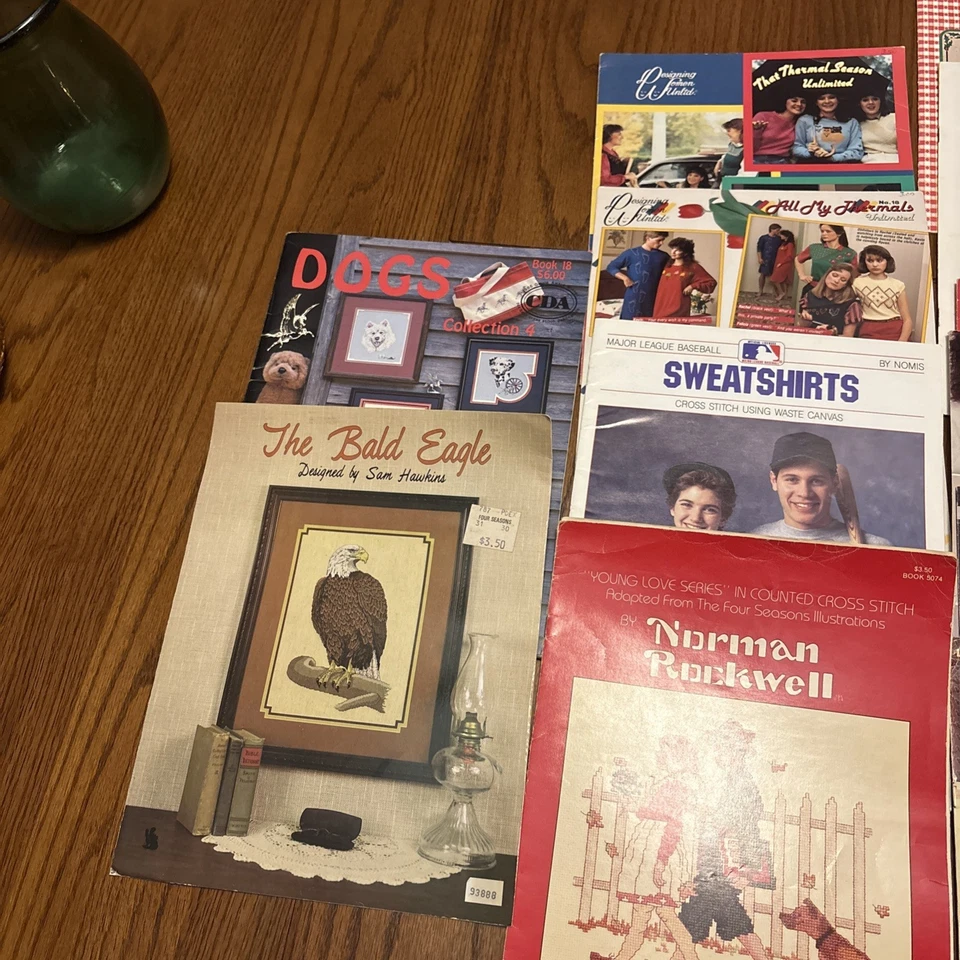 Lot of 20 VTG Counted Cross Stitch Patterns Booklets - Image 2 of 4