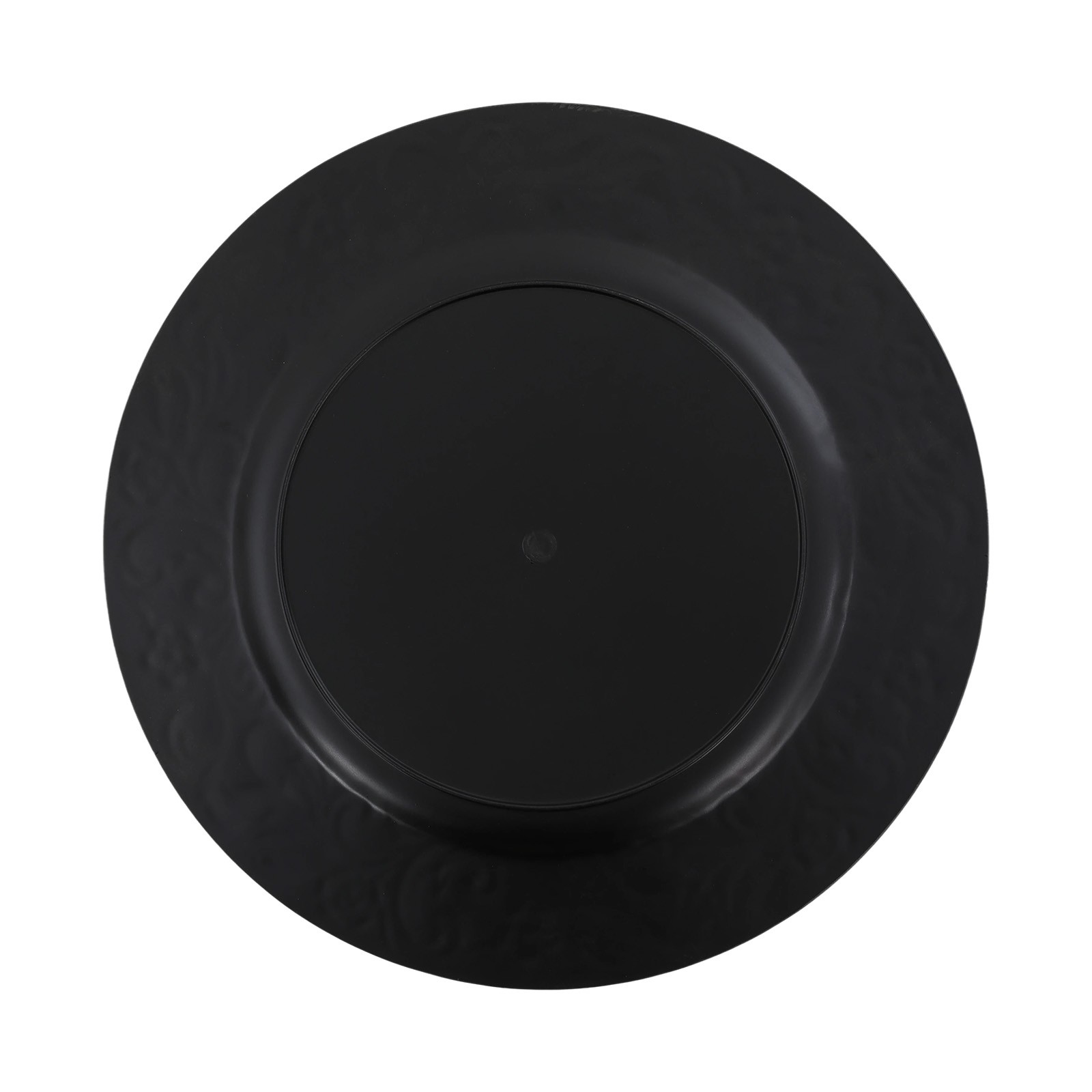 100 Pcs Antique Charger Plates Plastic Dinner Plate Decorative Chargers Gold