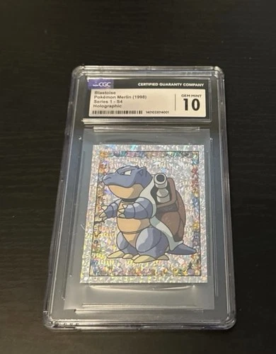 Blastoise #S4 1998 Pokemon Merlin Series 1 Holo Sticker CGC 10
