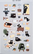 Suatelier Cat's Catch Sticker Sheet KAWAII 