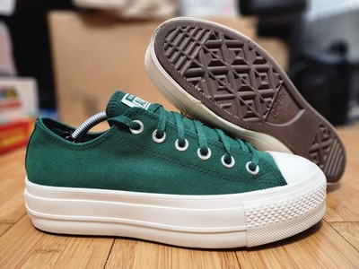 Converse Women's Sz 8 Chuck Taylor All Star Lift Low Top Platform Sneakers Suede