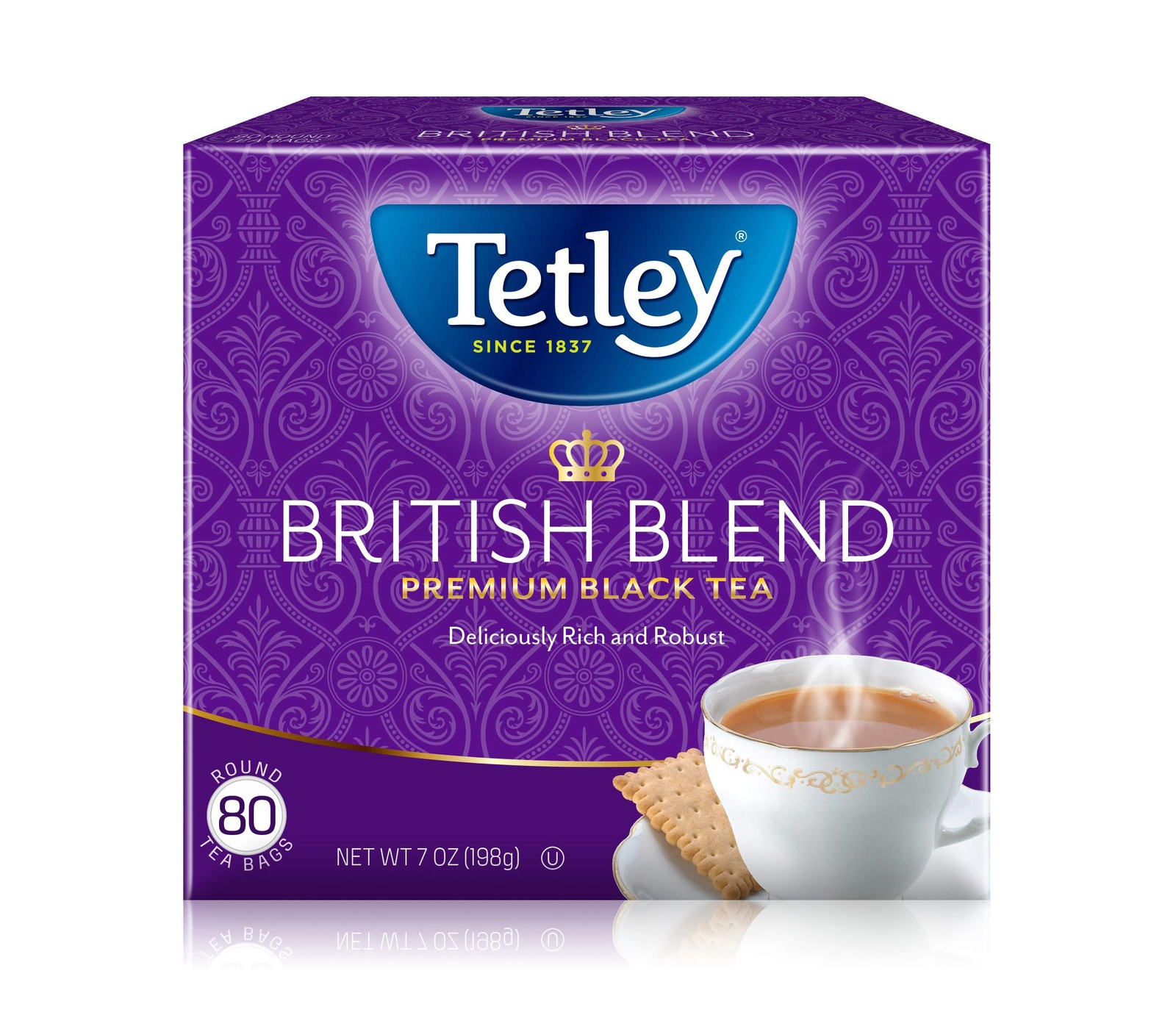 Tetley British Blend Premium Black Tea, Regular, 80 80 Count