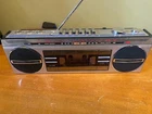 RARE Vtg SANYO M7100K Stereo Cassette Recorder Boombox Tape Player Radio *READ*