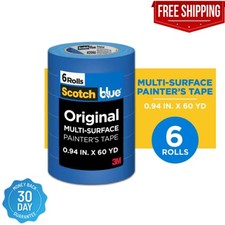 3M ScotchBlue 0.94 In. x 60 Yds. Original Multi-Surface Painter's Tape 6 Rolls 