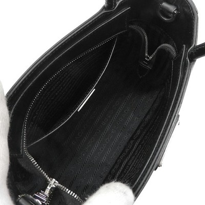 Prada SPAZZOLATO Triangle Bag in Black Leather (1BA320) GZl1d4fo