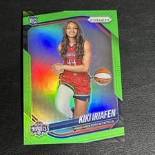 2025 Panini Prizm WNBA Kiki Iriafen Rookie Lime Green #/225 Mystics RC #149