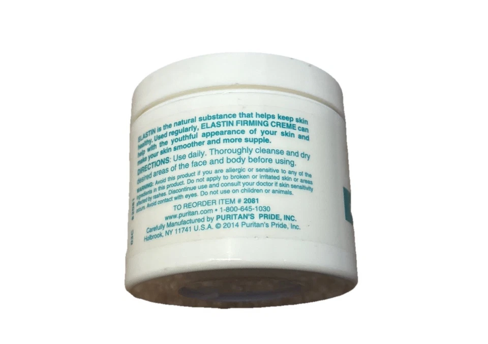Elastin Firming Crème 4 Oz  by Puritan's Pride Foto 2 de 2