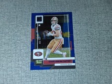 2022 Panini Clearly Donruss Blue #7 Christian McCaffrey #D 01/99  FIRST ONE MADE